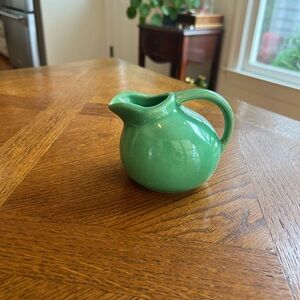 Vintage USA #1 Ball Shaped Creamer, Green, Decor, pitcher, kitchen decor